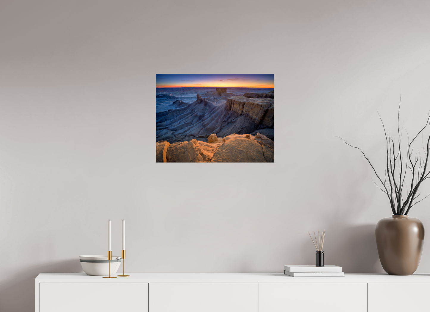 24 x 18″, Photo Print On Fuji Crystal DP II Moonscape Sunrise